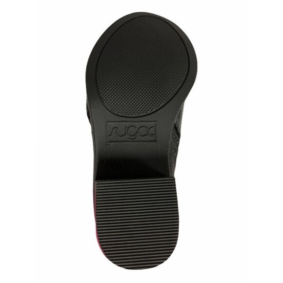 Sugar Girl's Black Perforated Ankle Boots With Side Zipper Size 11 - Picture 3 of 3